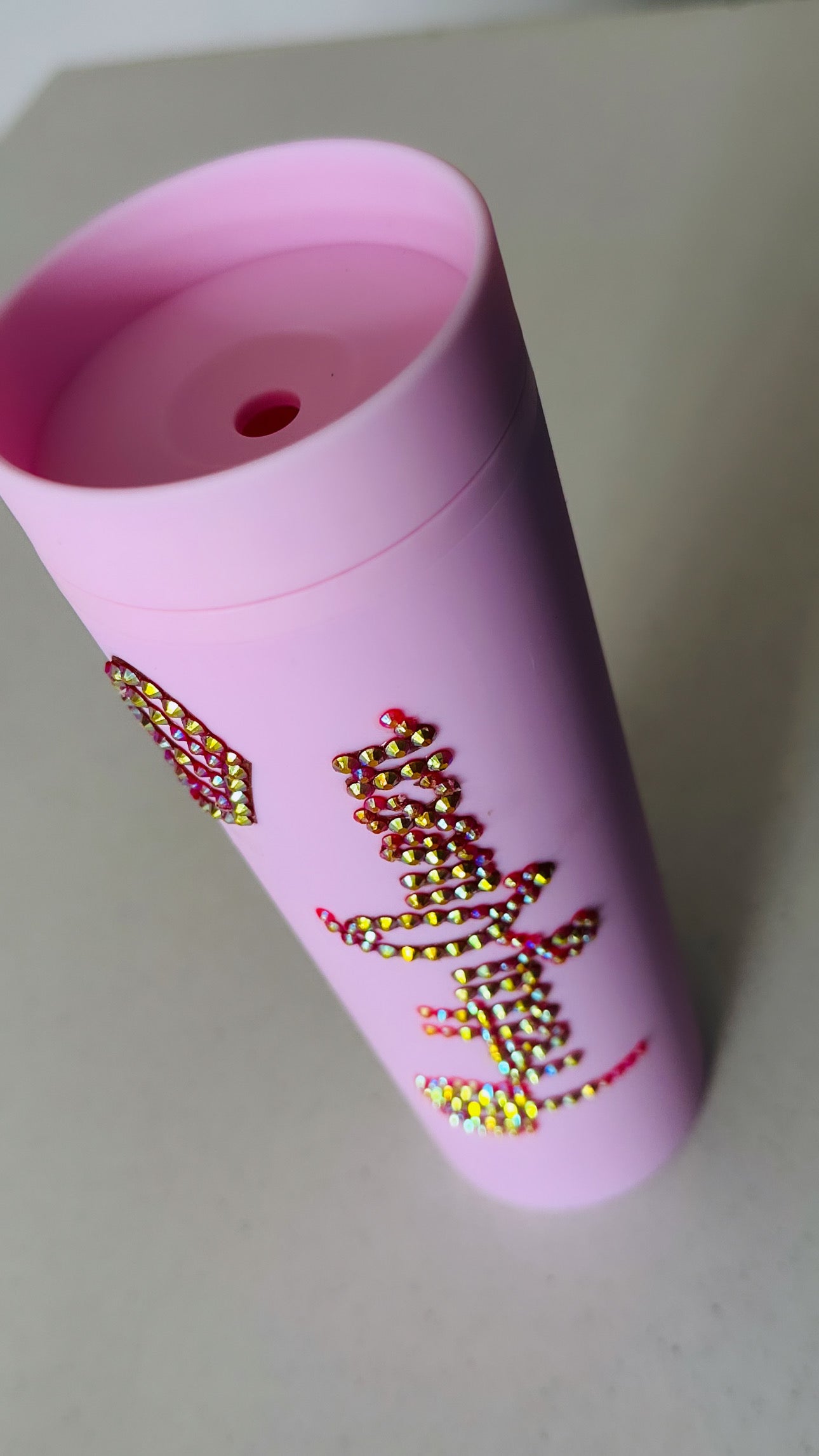 Rhinestones personalised tumbler