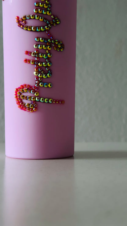 Rhinestones personalised tumbler