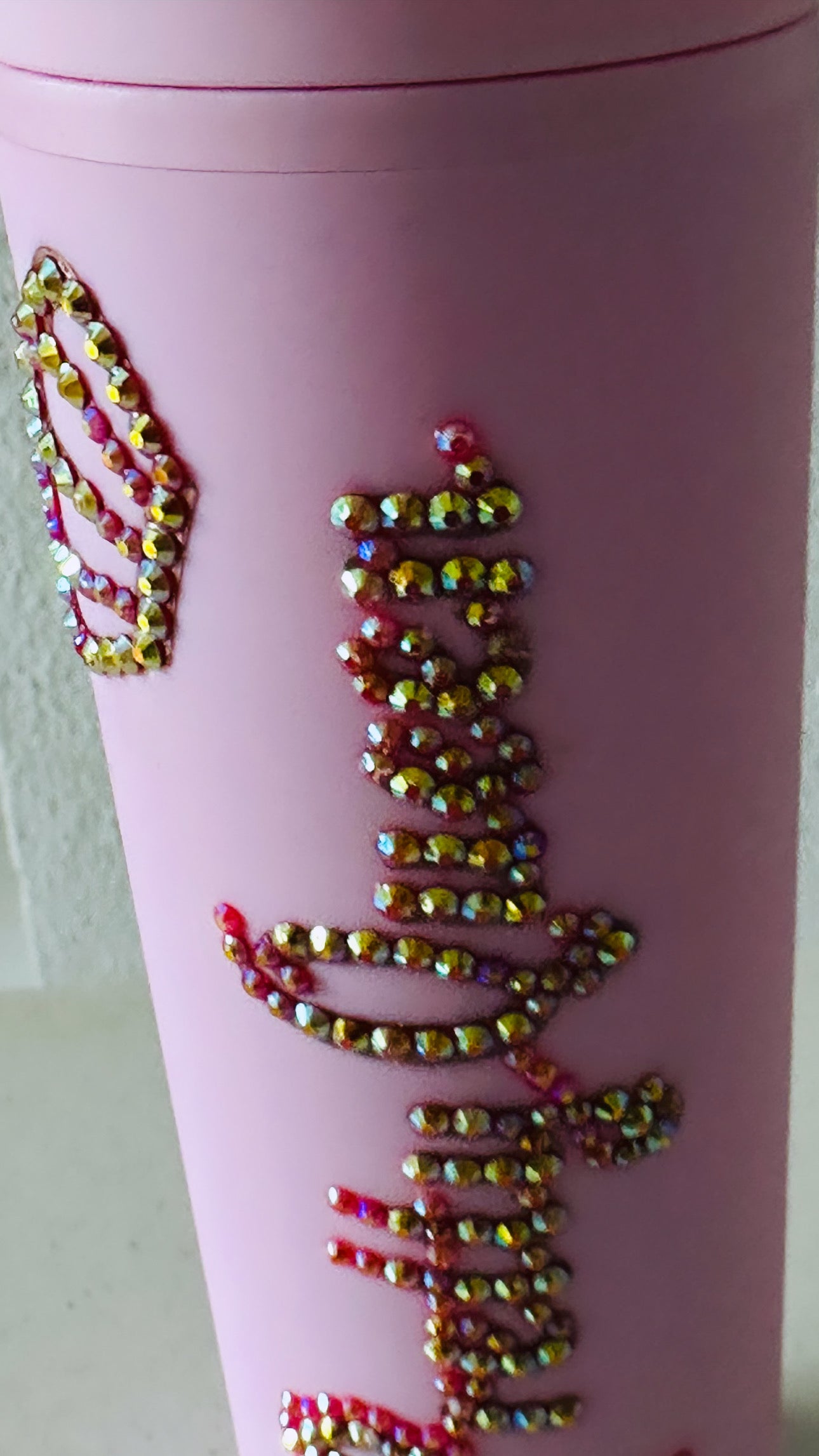 Rhinestones personalised tumbler