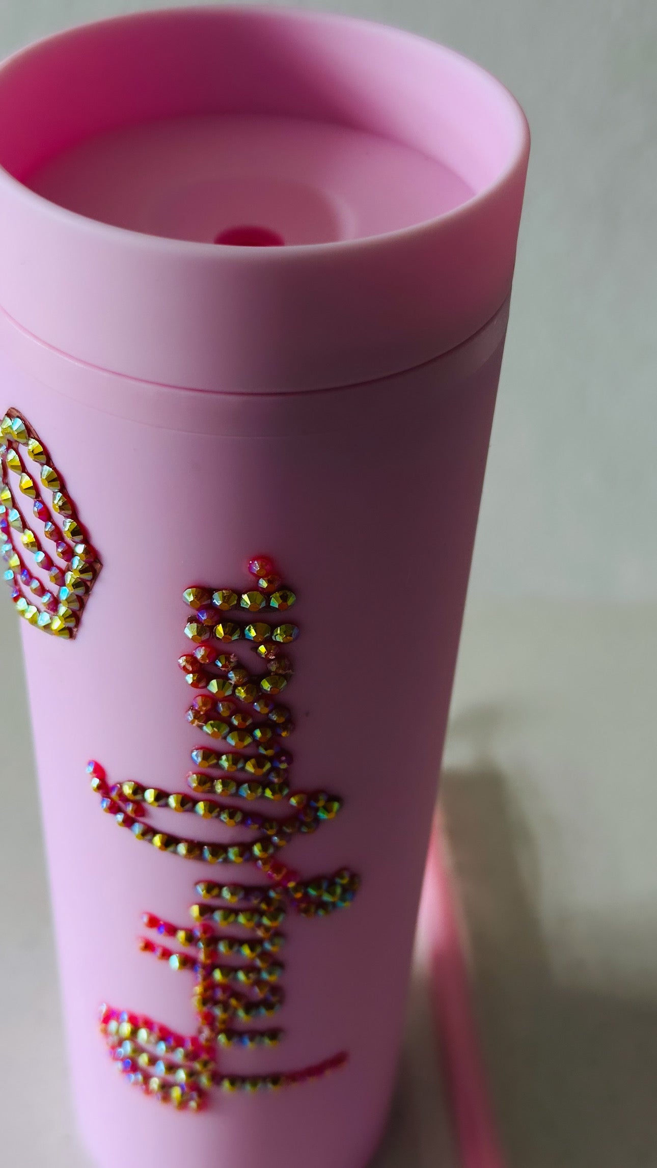 Rhinestones personalised tumbler