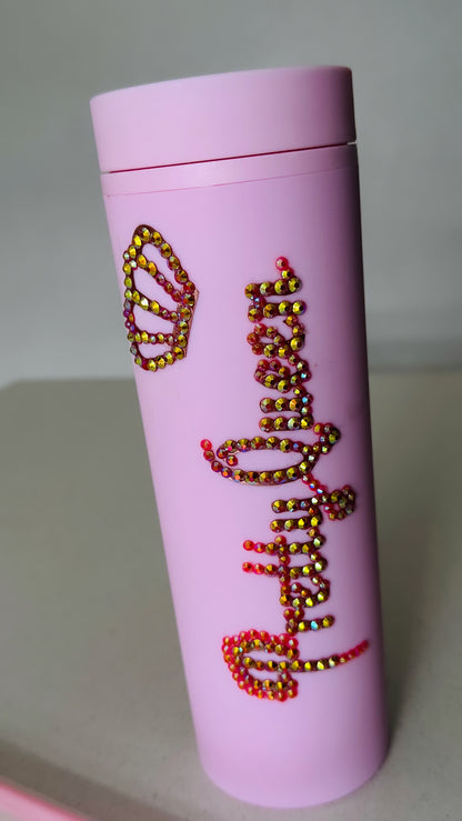 Rhinestones personalised tumbler