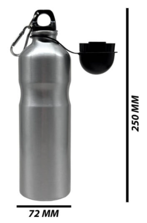 Personalized Aluminium Bicycle Water Bottle (750ml)